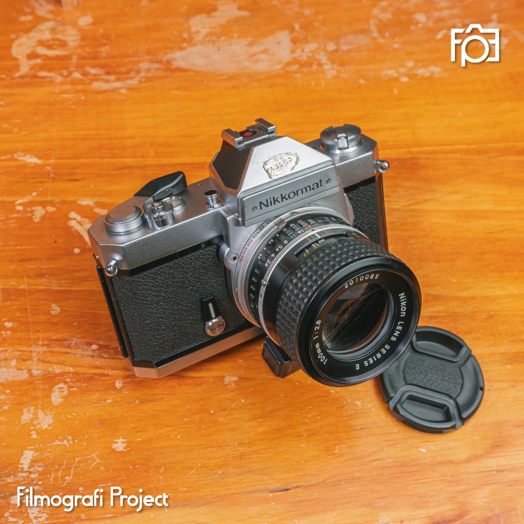 Nikon Nikkormat FT3 + Nikon E 100mm f/2.8 - Kamera Analog SLR Tustel Vintage 35mm