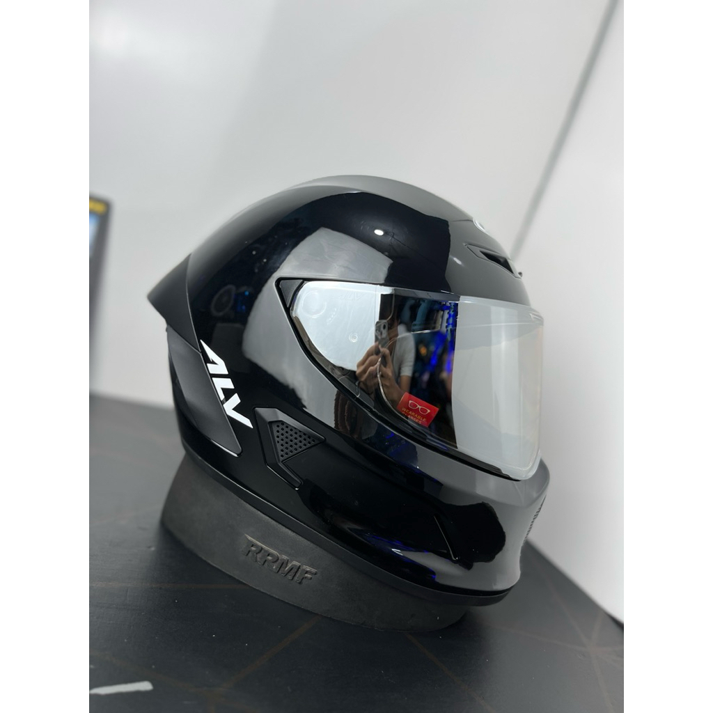 HELM ALV SKULL BLACK FULL FACE SNI ORİGİNAL