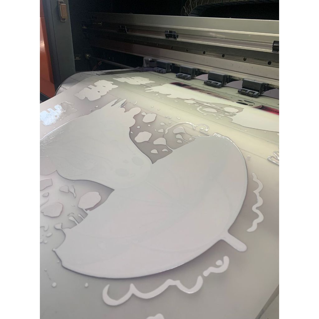Sablon Sticker DTF tinggal tempel bisa pakai setrika atau mesin press