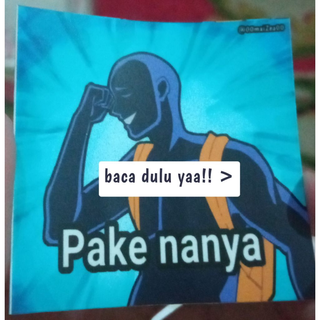 Stiker Aksesoris Anime Lucu (random)