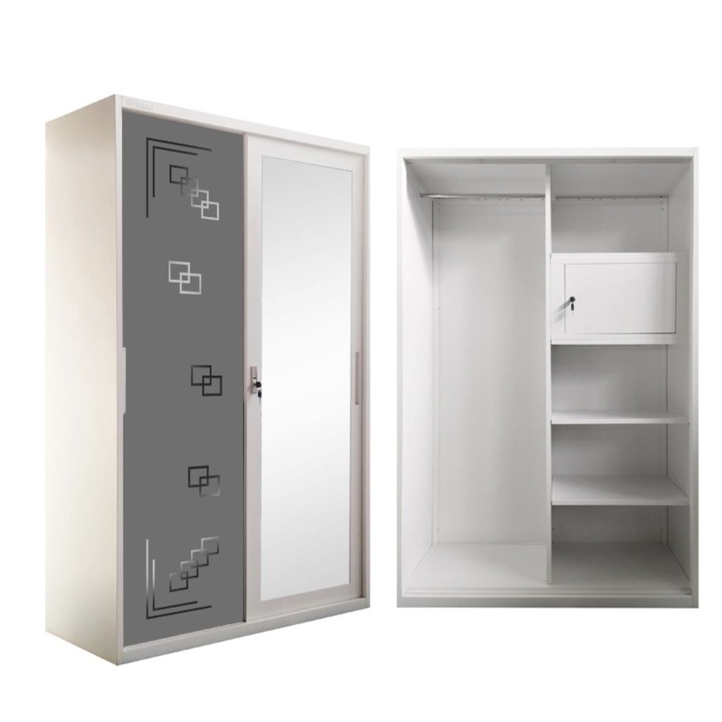 LEMARI BESI 2 PINTU