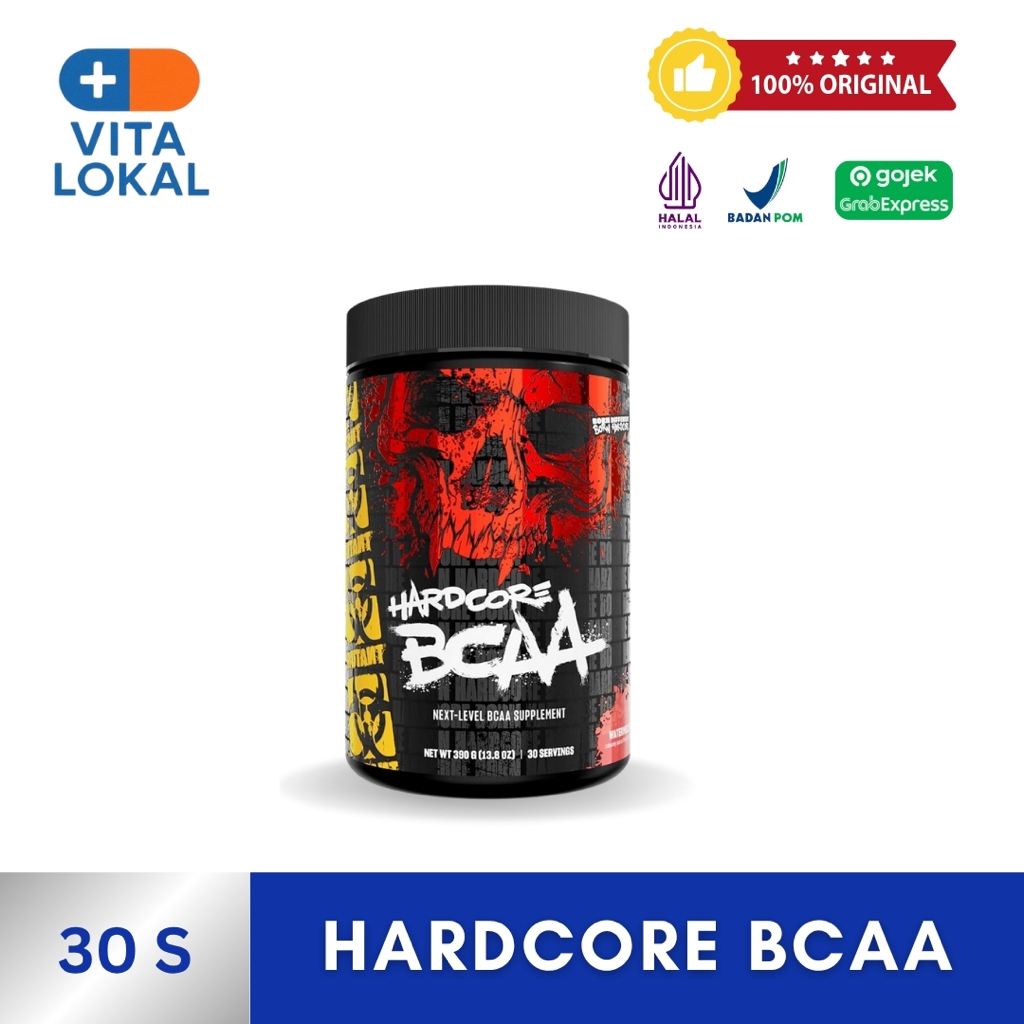 Mutant Hardcore BCAA 30 Serving BCAAs 8grams of BCAA plus Electrolytes - BCAA Powder