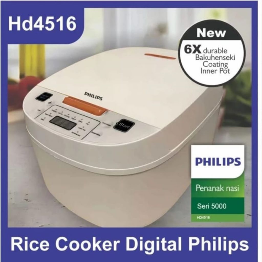 RICE COOKER DIGITAL PHILIPS HD4516 2 LITER Penanak Nasi MAGIC COM TERMURAH