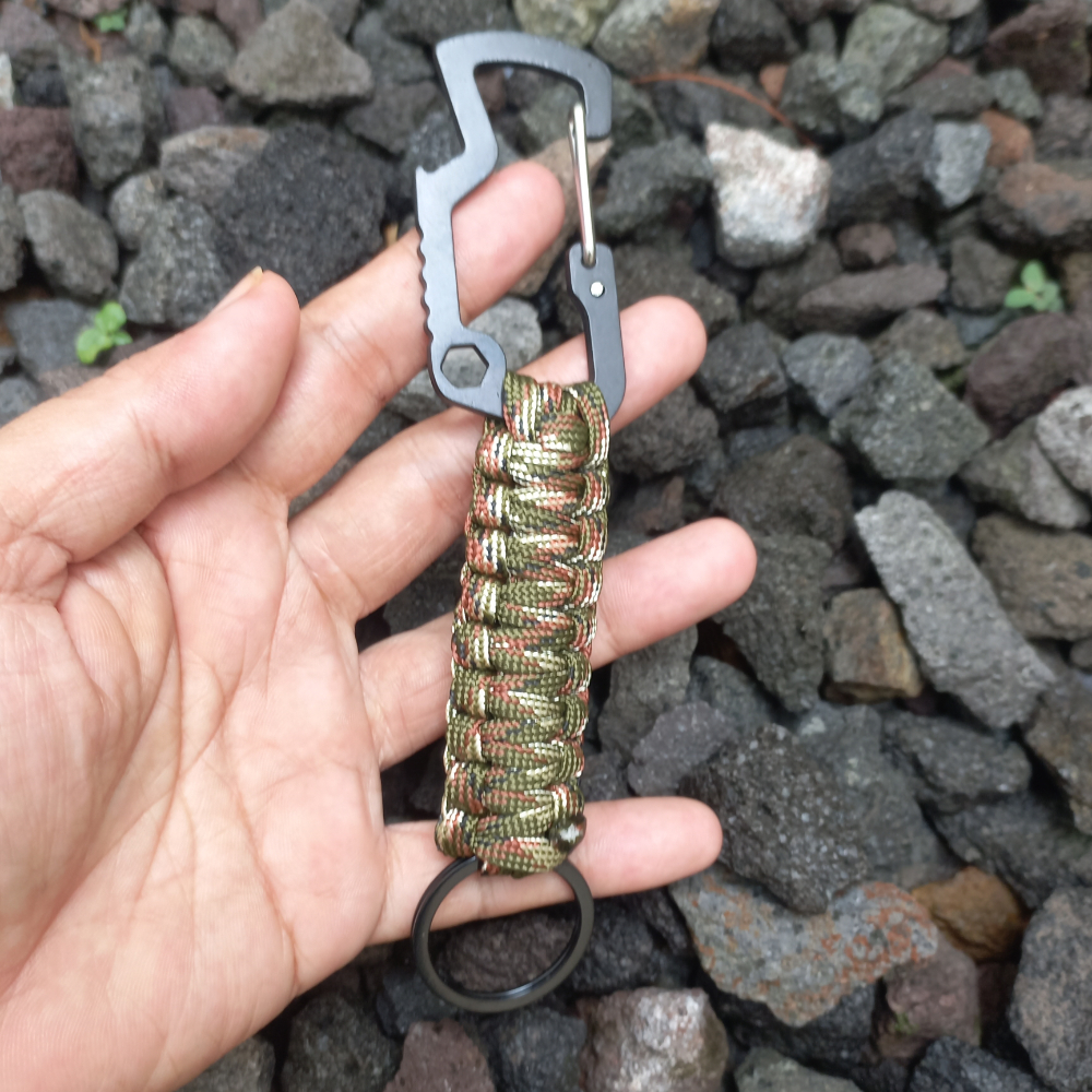 Gantungan Kunci Paracord Survival Keychain HK EDC Gear