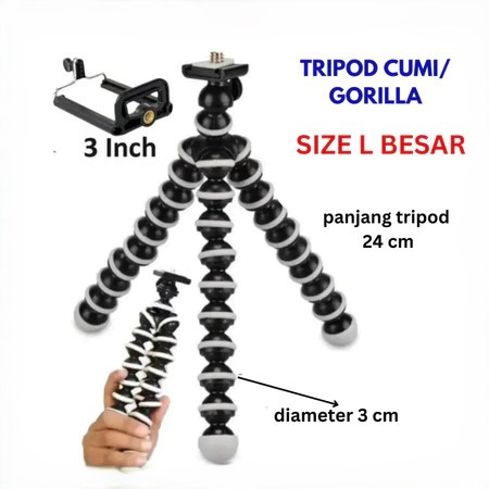 Tripod Gorila Gorillapod Gorilla Tongsis Hp Stand Holder With HOLDER U / Universal Tripod GORILAPOD 