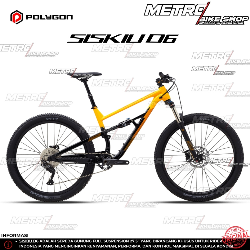 Polygon Siskiu D6 27.5 Sepeda gunung Polygon Siskiu D6 sepeda double suspensi