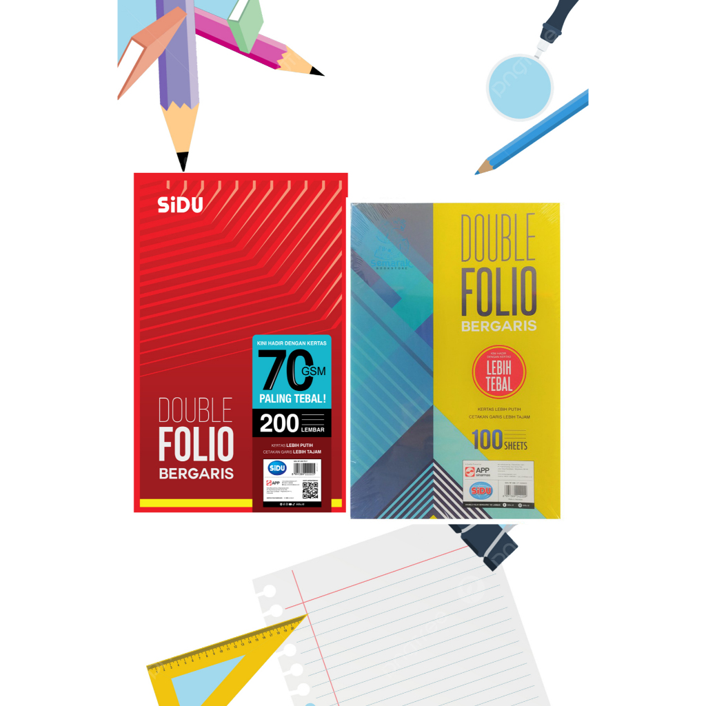 Kertas Folio Bergaris ukuran F4 SIDU