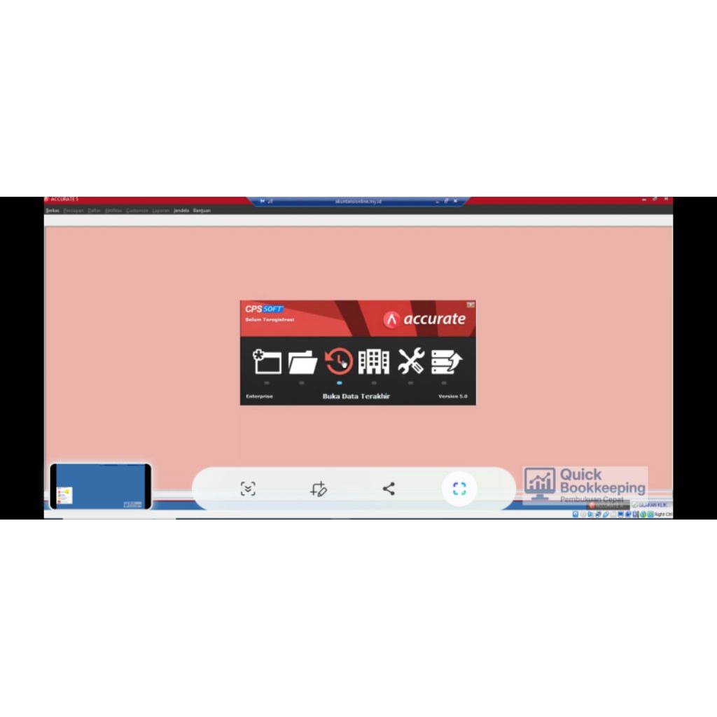 mengonlinekan Accurate dektop 5 accurate desktop 4
