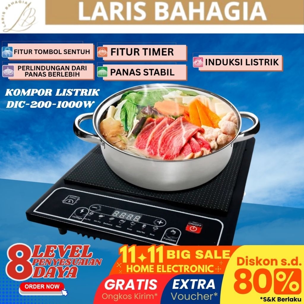 Kompor Induksi DENPOO DIC 200 - 1000