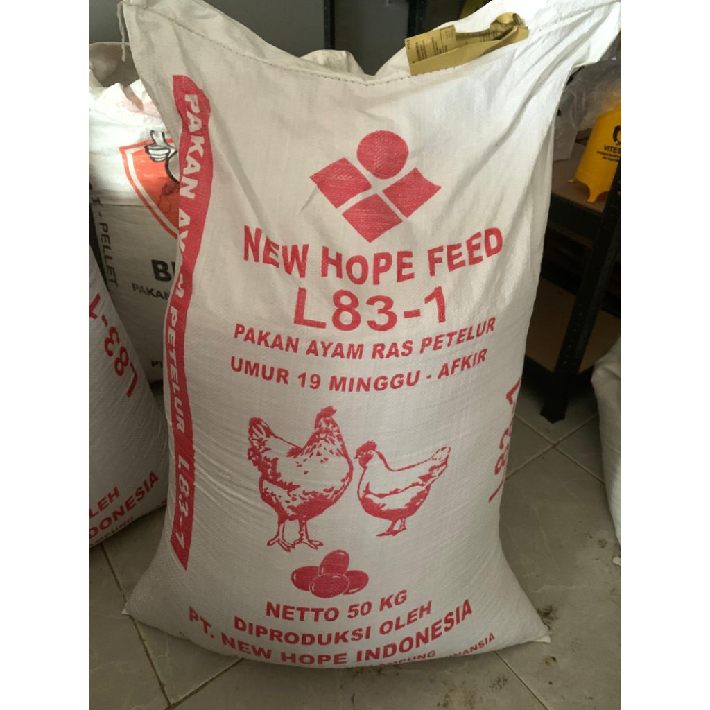 NEW HOPE FEED L83-1 | PAKAN AYAM RAS PETELUR USIA 19MINGGU - AFKIR | PUR AYAM