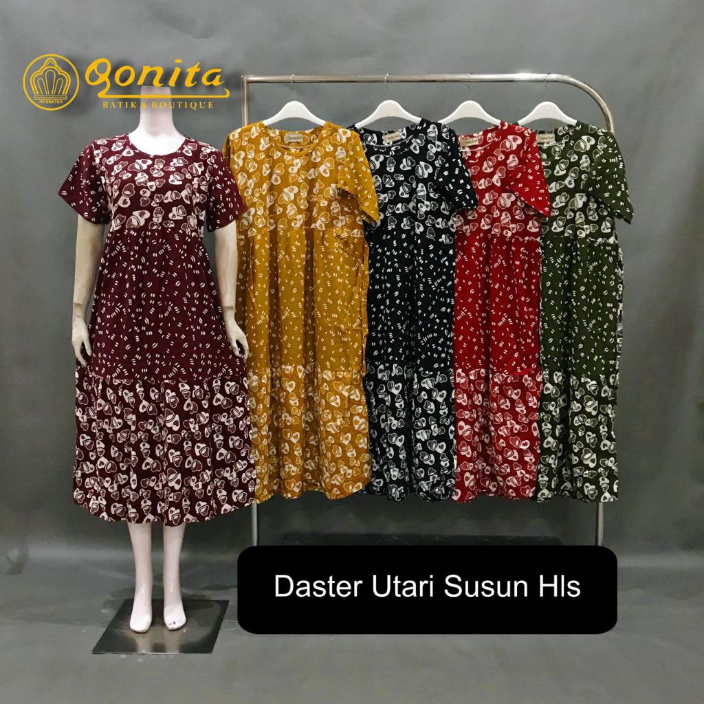 {Ld 106 Cm} Daster Qonita Batik ll Daster Utari Susun Hls
