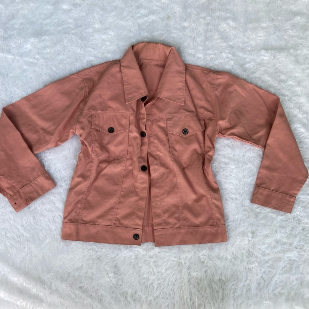 •preloved• jaket pink wanita