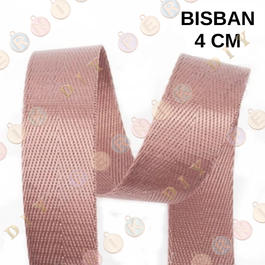 Aksesoris Tas Tali Bisban / Webbing Nylon (PINK) 4 cm - Aksesoris Tas (IMPORT)