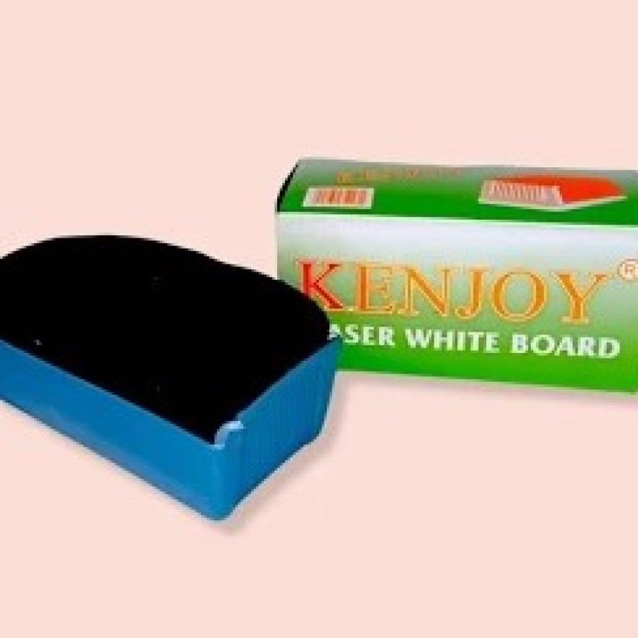 Penghapus papan tulis bahan plastik dan kain busa