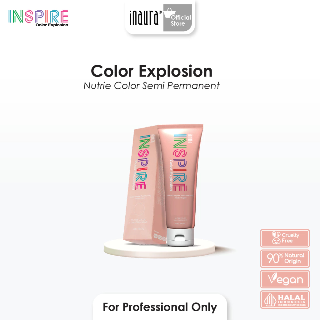 YK - INAURA Inspire Color Explosion Semi Permanent 100ml NEW / Inaura Hair Color