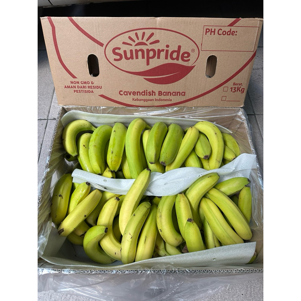 Pisang Cavendish / Sunpride 1 Dus (13 KG) Fresh