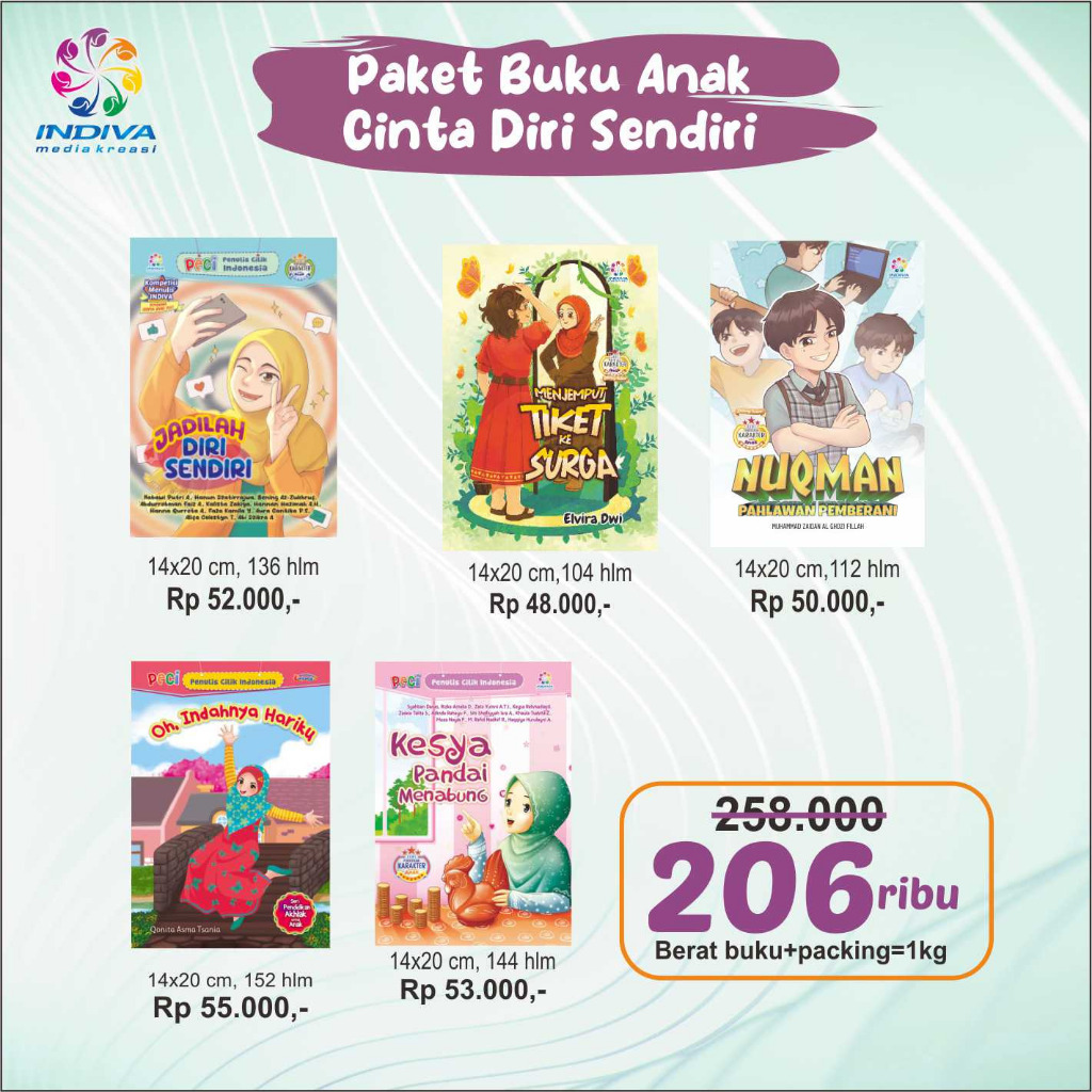 PAKET BUKU ANAK CINTA DIRI SENDIRI