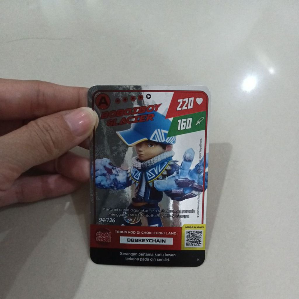Kartu Boboiboy Choki-Choki