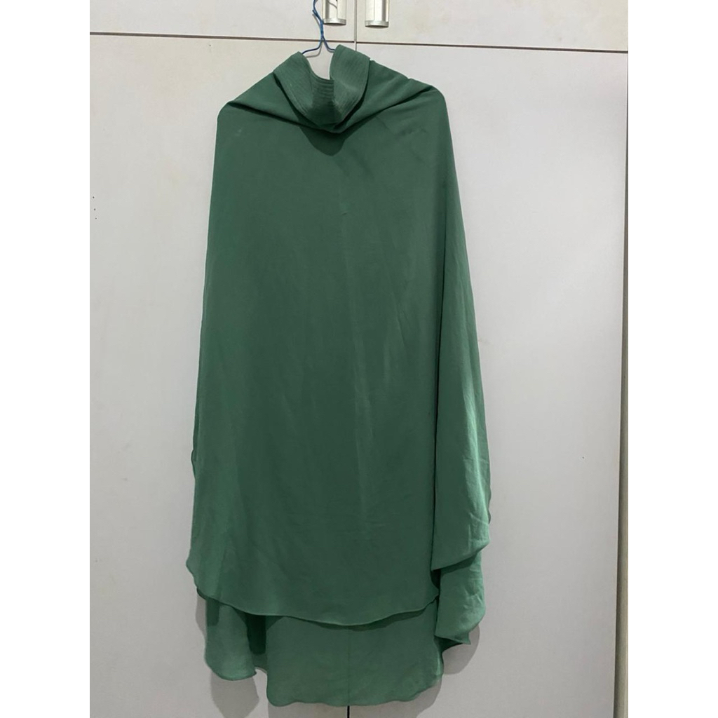 Hijab Syari Preloved Hijau Army