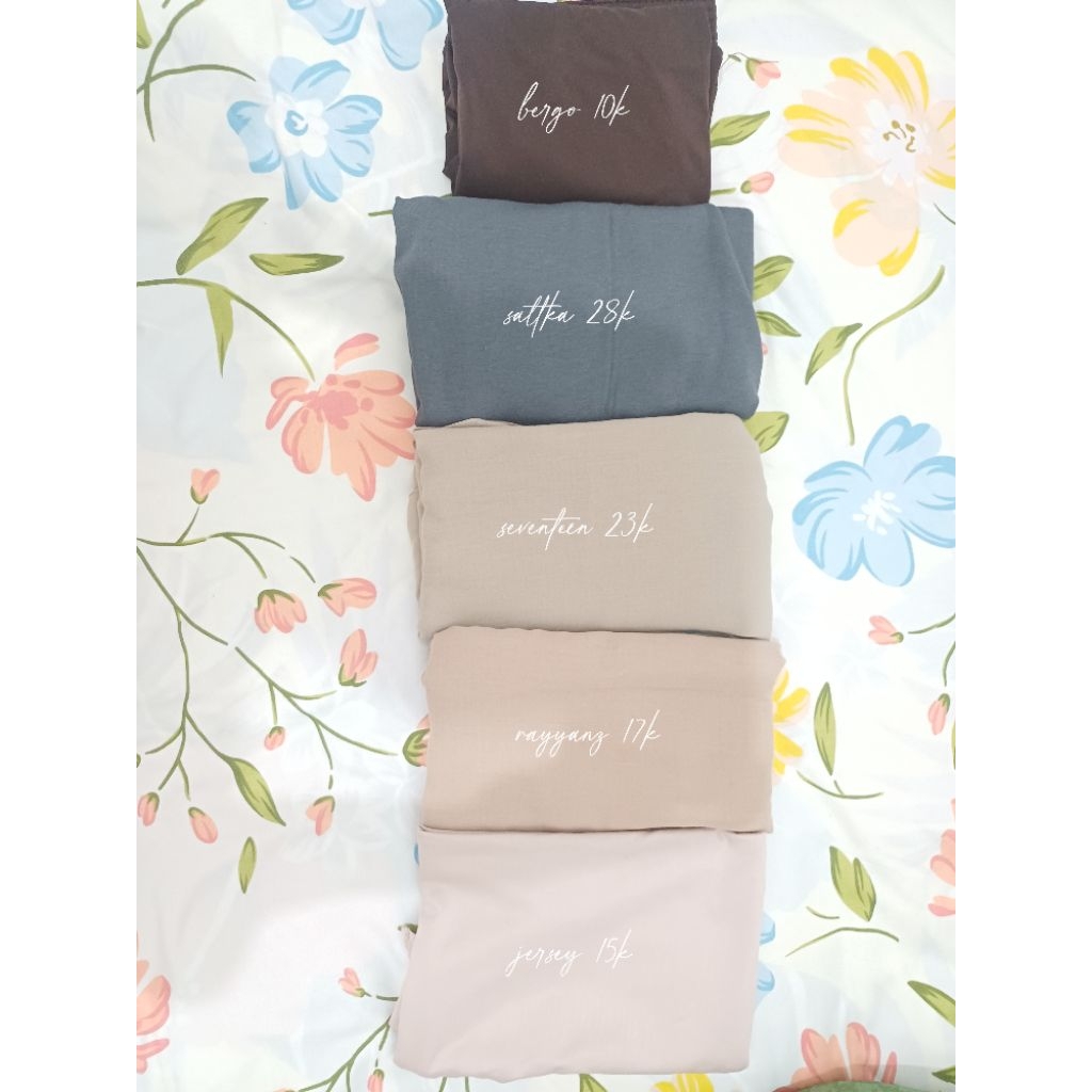 preloved pashmina sattka, seventeen, voile, kaos