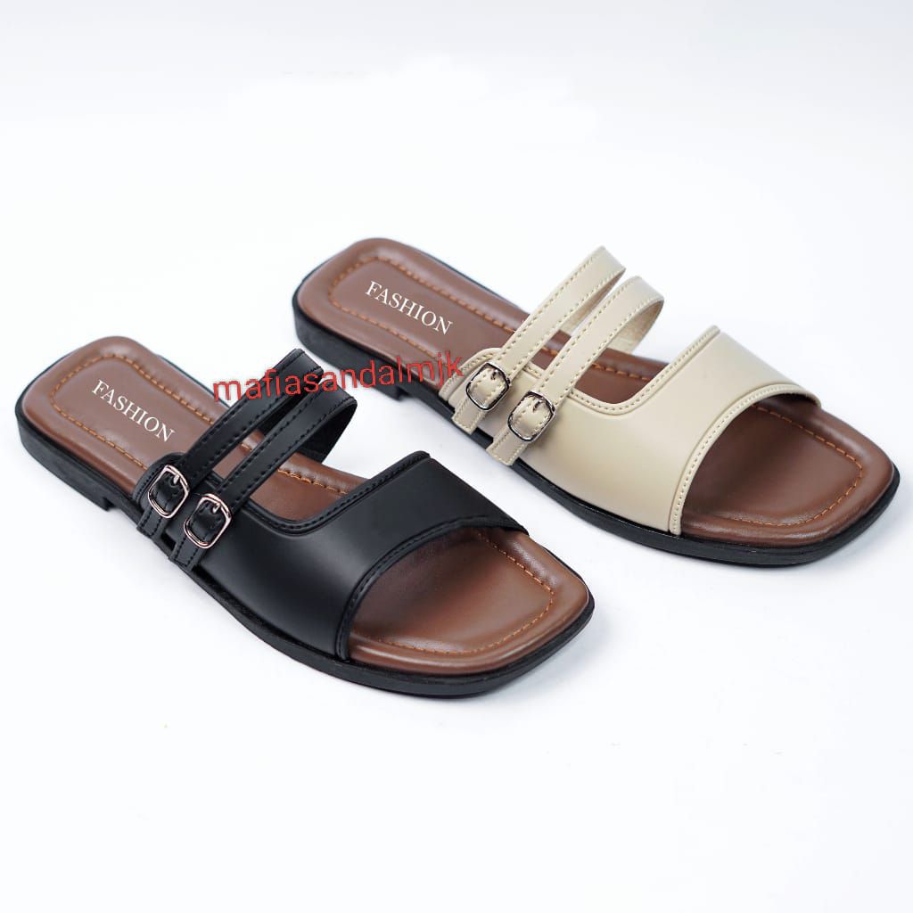 Sandal Teplek Wanita Slop Pita Model Kekinian Sandal Flat Wanita Bisa Super Empuk Terbaru Sandal Pla
