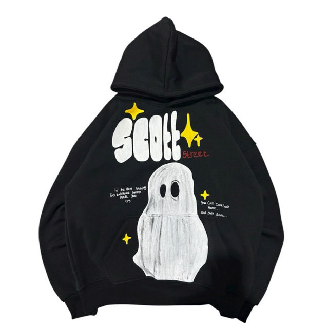 Hoodie Custom Scott Street - Hoodie Boxy Oversize 330GSM