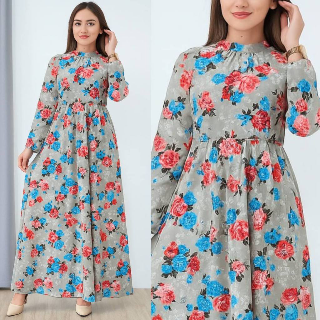 Dress Gamis Armani Silk Gamis Maxmara Luxury Premium Dress Gamis Shimer Motif Terbaru