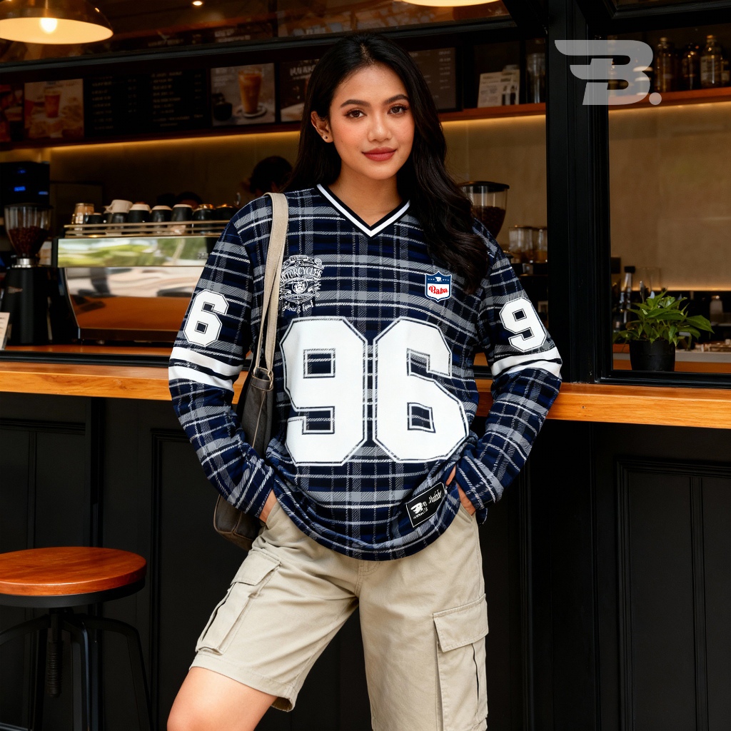 (Bisa COD) Oriana Baba Apparel Jersey Motor Custom Garage lengan panjang unisex ukuran M L XL XXL /J