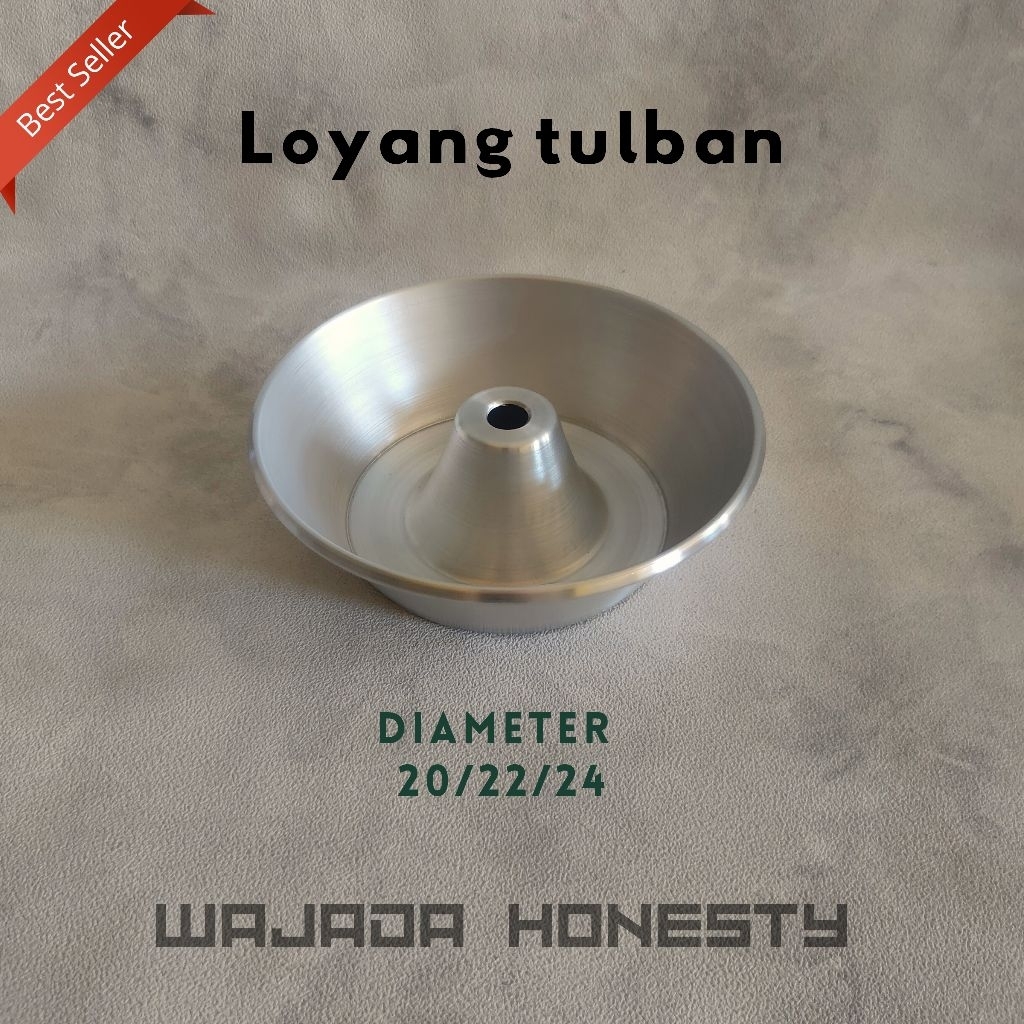 Loyang tulban diameter 20/22/24 cm Loyang tulban anti lengket Loyang bulat Loyang bolu