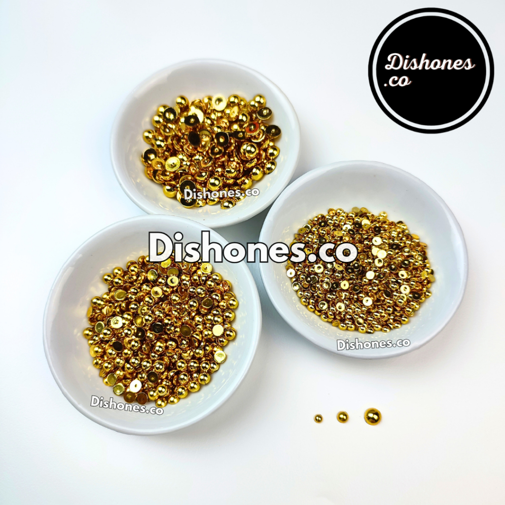 Mata Boneka Gold Belah 3mm 4mm 6mm / Mata Boneka Rajut Kerajinan Tangan Diy / Mutiara Belah Gold Kil