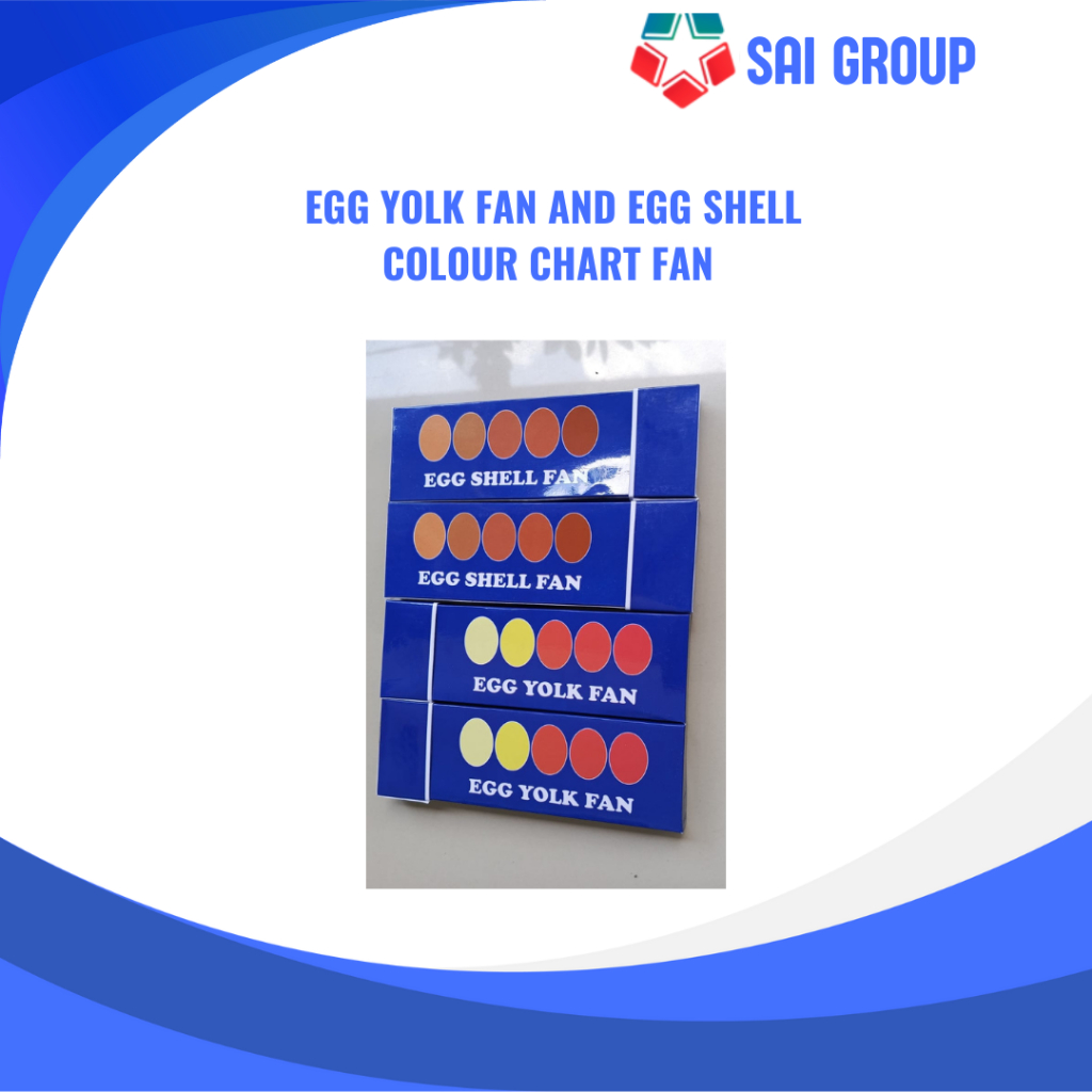 Egg Yolk Fan and Egg Shell Colour Chart Fan