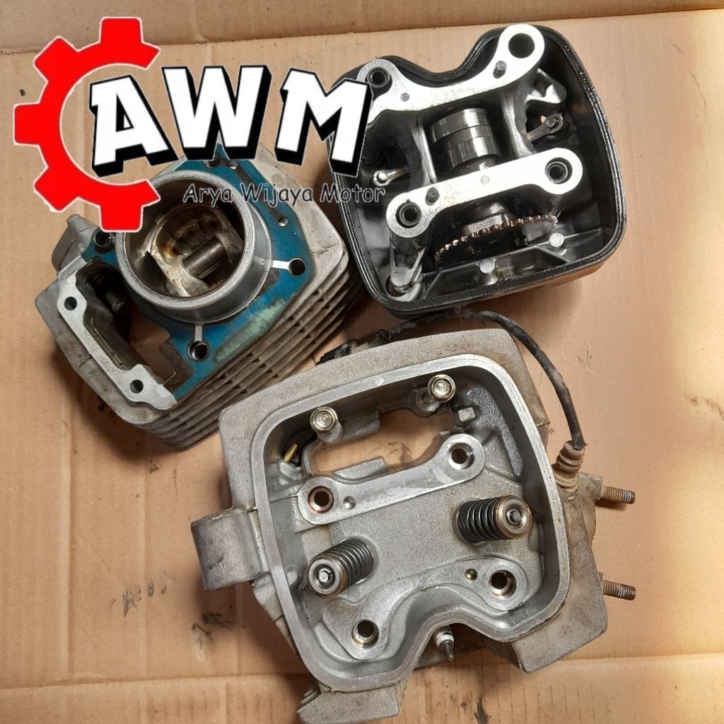 Blok head seher piston deksel crf 150 original