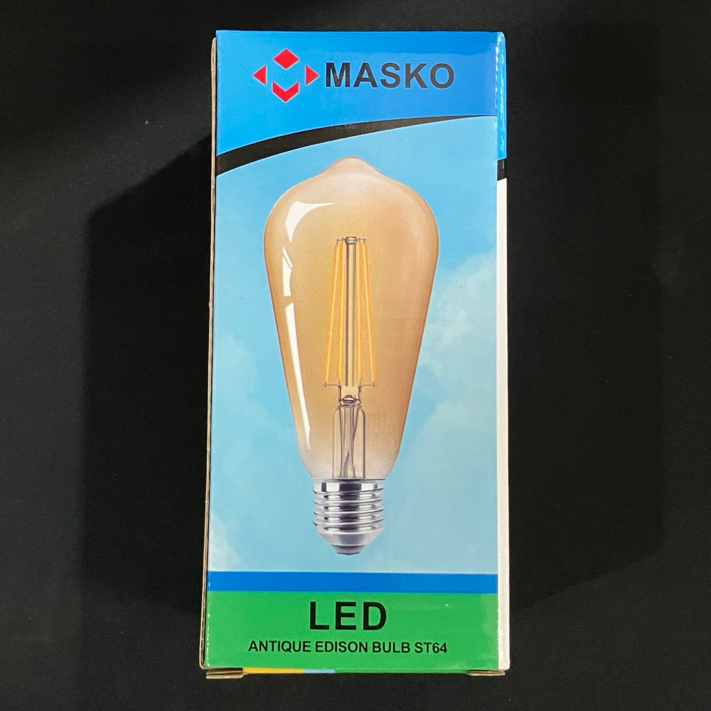MASKO LED Filamen Antik ST64 4W