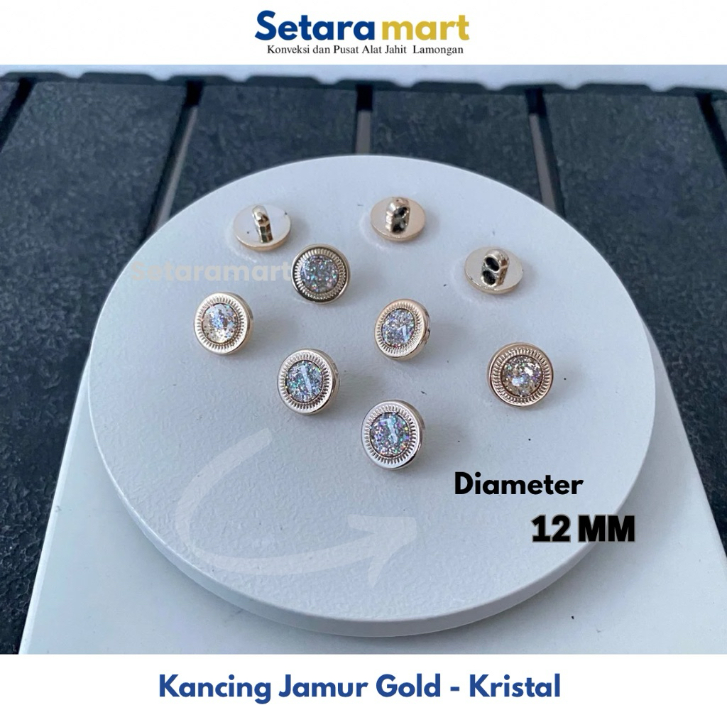 [COD]KANCING BAJU GLITER || 1,2 CM