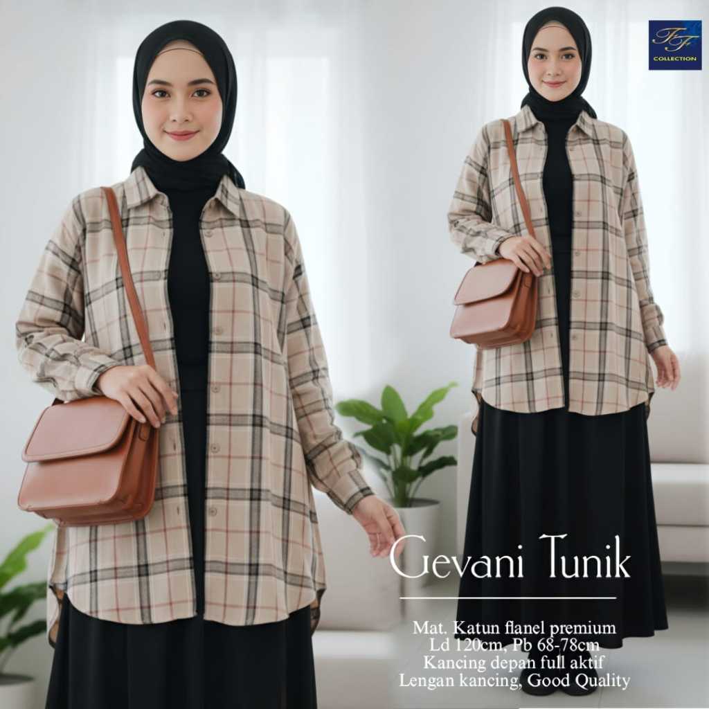 Pakaian Wanita GEVANI TUNIK 1 2 Trend FASHION HQ From Ff