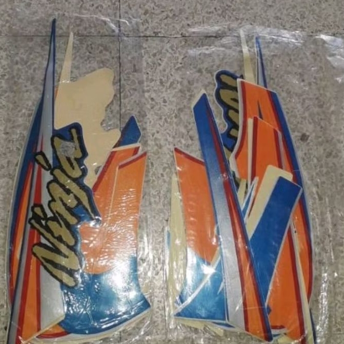 STRIPING STIKER LIST NINJA R KIS TAHUN 2004 2005 BIRU