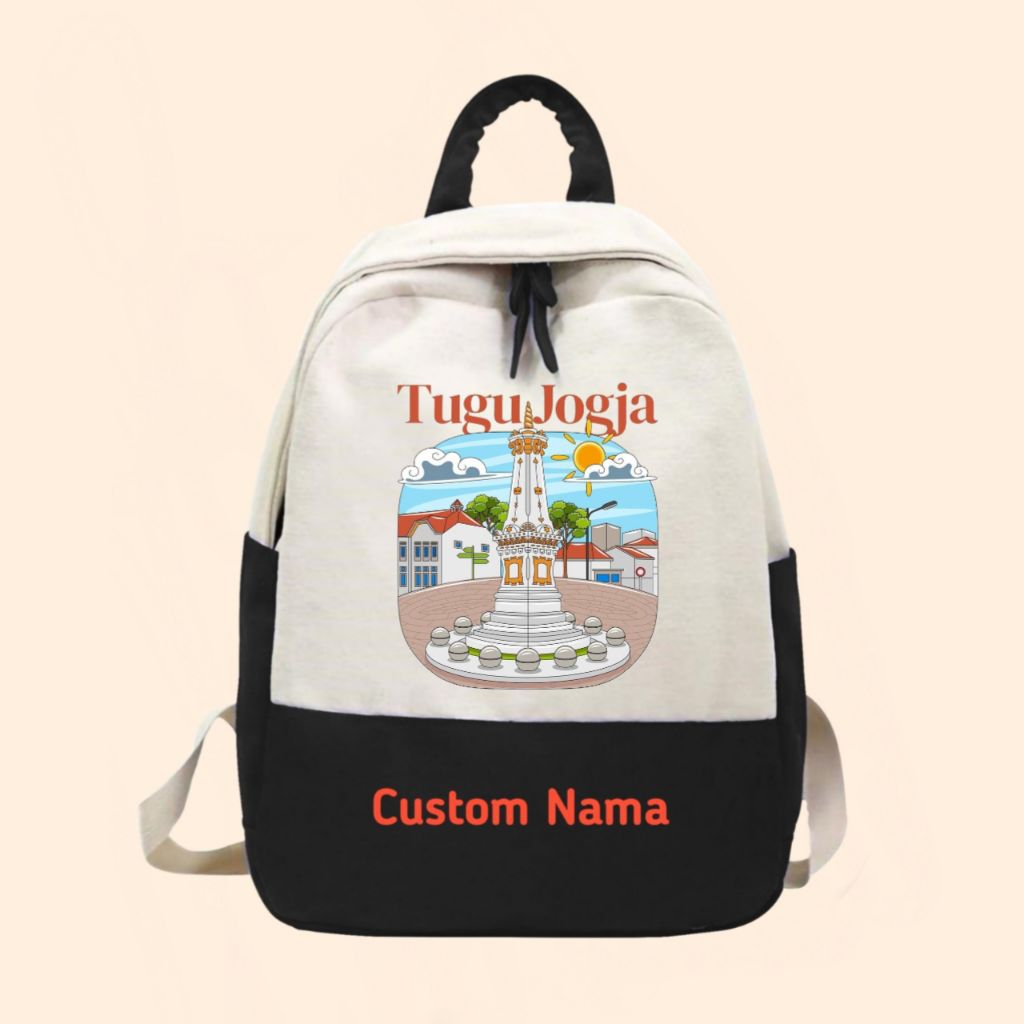 Tas anak sekolah ransel Tugu Jogja free cetak nama