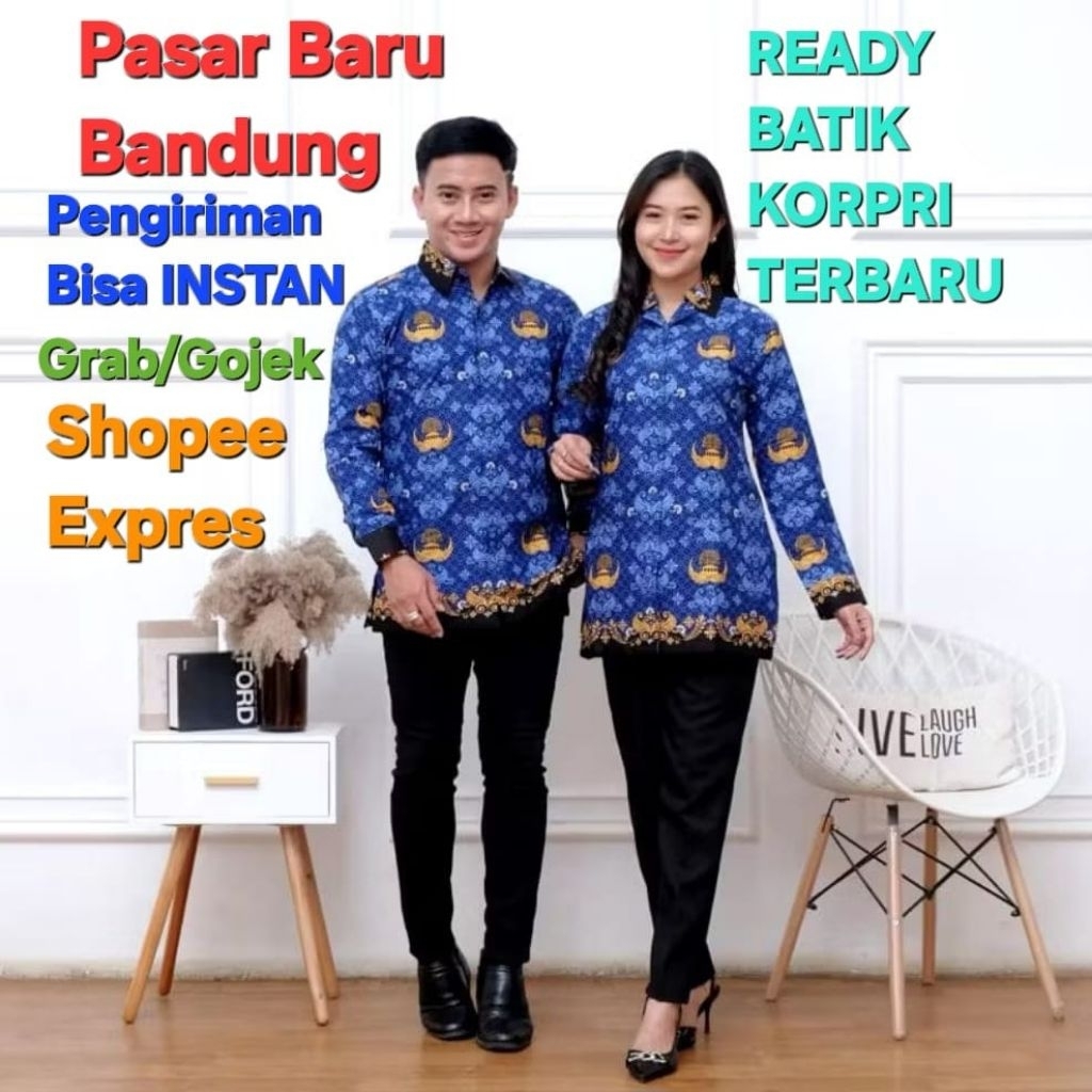 Korpri furing Batik Korpri Pria Kemeja Korpri Wanita Seragam Korpri
