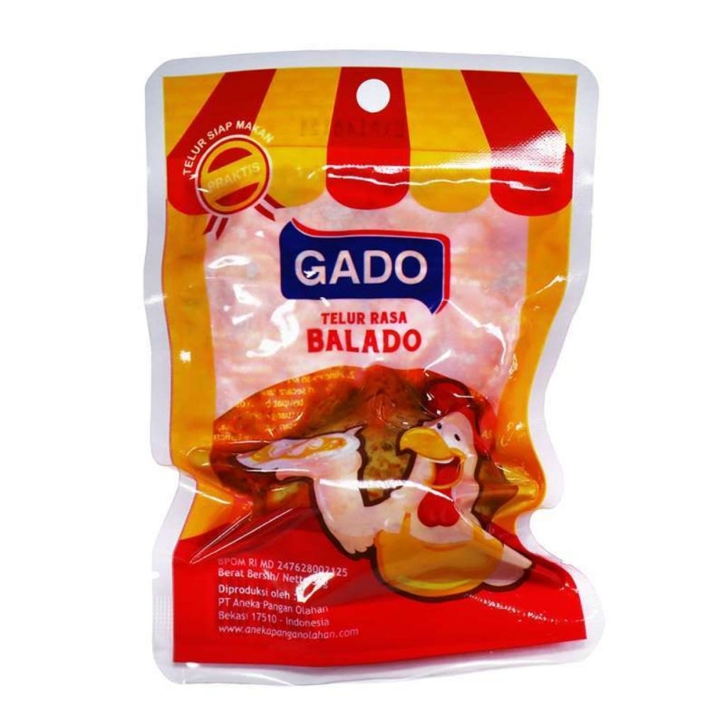 gado telur aneka rasa (asin, pindang asin&balado) siap makan