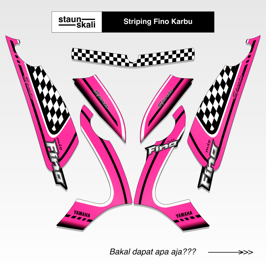 Striping Fino Karbu Variasi (11) Full Body Original