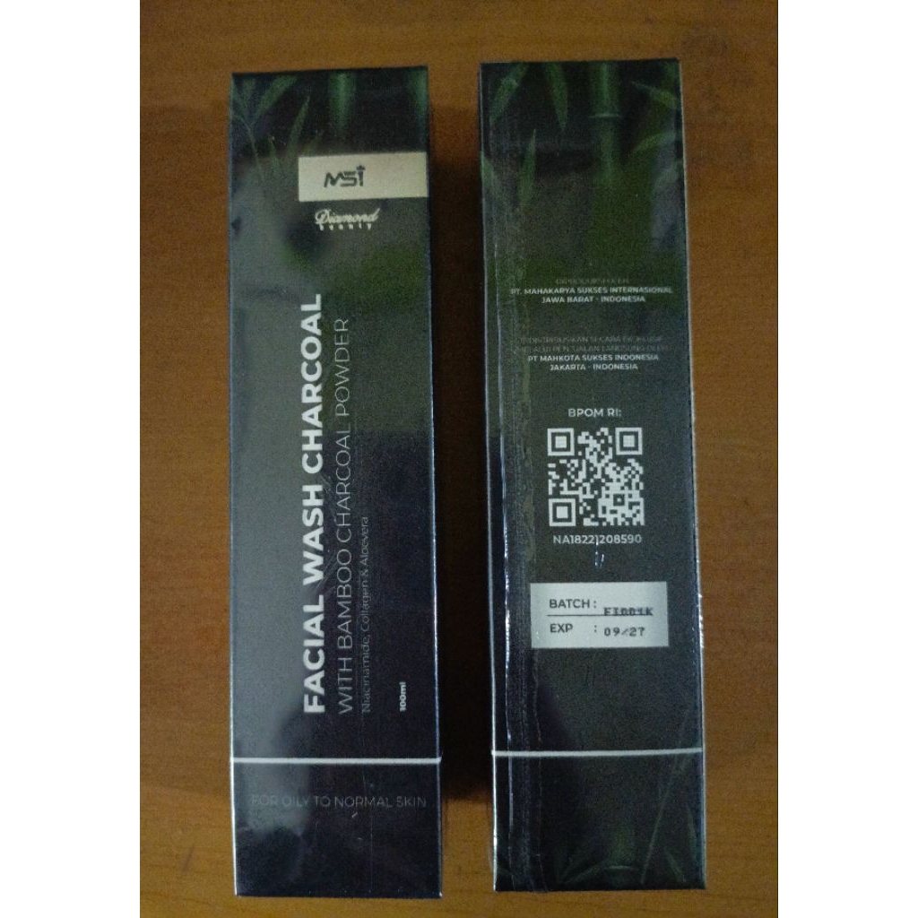 Sabun Muka Cair Bamboo Charcoal MSI Sabun Wajah Arang Bambu ORI Asli Original Orijinal