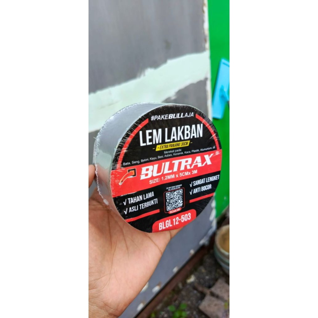 Bull lem lakban 3 meter 10 meter tebal 1.2mm lebar 5cm for aluminum seng talang plafon anti bocor ta