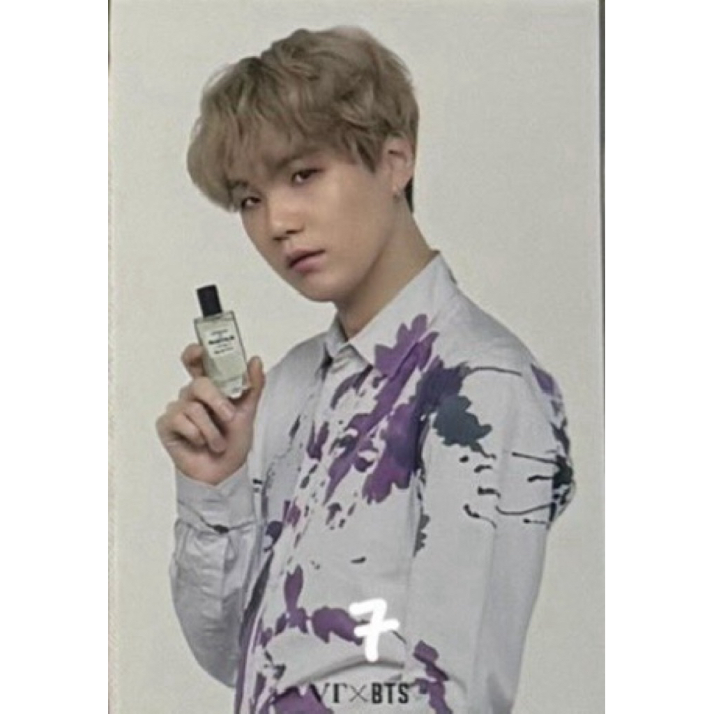 min yoongi suga vt x bts postcard