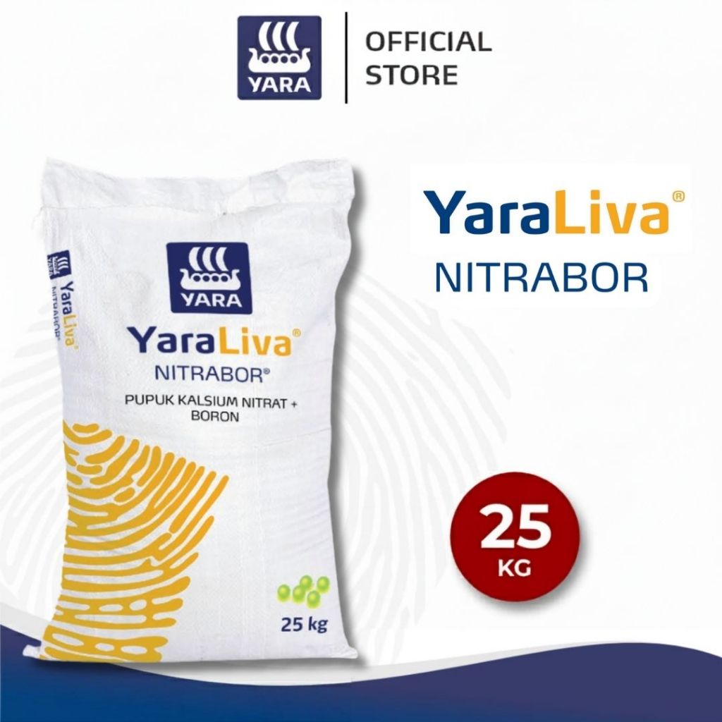 YARA - YARA LIVA NITABOR 25KG Nitrabor Pupuk Kalsium Nitrat Boron 25 kg Pupuk Tanaman Kuat / Pupuk B
