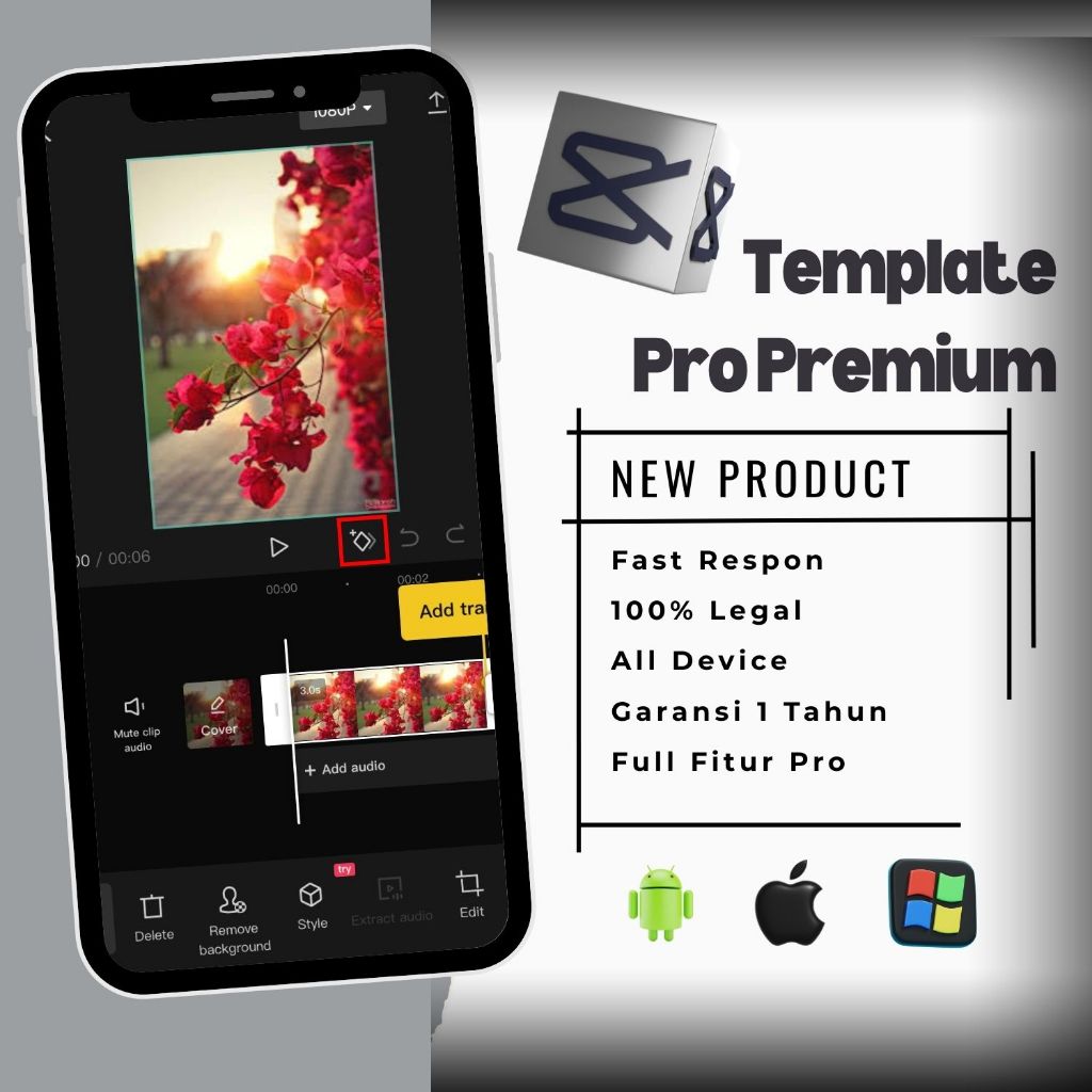 Premium Promo Capcut Pro 1Tahun Full Garansi