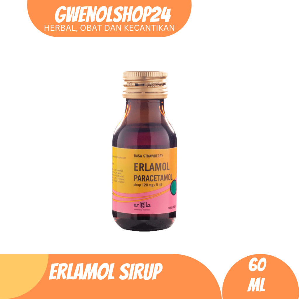 Erlamol Sirup 60ml Erela | Paracetamol | Obat Demam