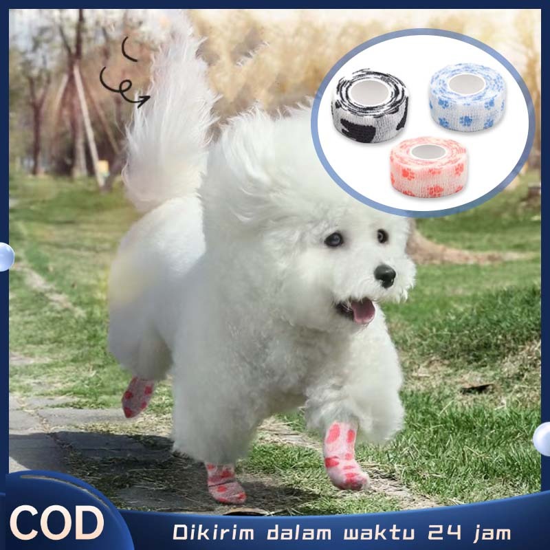 Isi 2 Perban Kucing Anti Dirty Pet Elastic Bandage Perban Untuk Kucing Perban Elastis Kucing