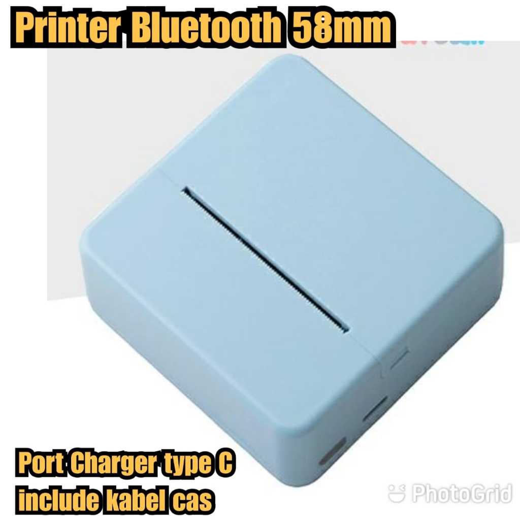 Printer wireles tanpa kabel Printer bluetooth mini 58mm Printer bluetooth thermal 58mm tanpa tinta c