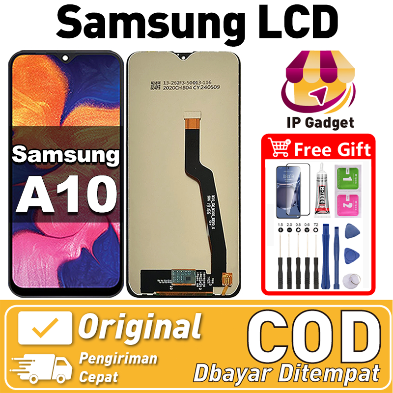 ORI FOR LCD SAMSUNG A10 Fullset Original LCD HP SAMSUNG A10 Asli Touchscreen Layar Sentuh HP COD