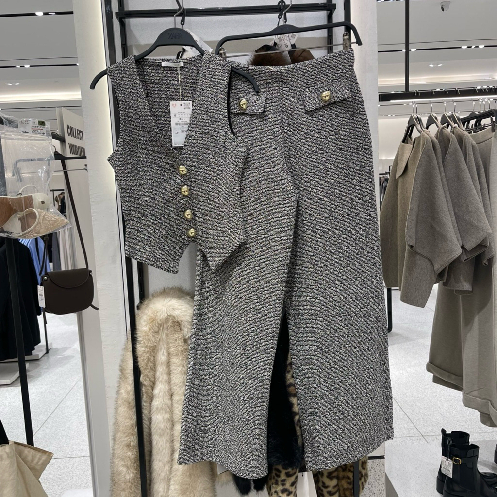 Vest Rompi Rajut Set ZARA Women Jastip (jasa titip)